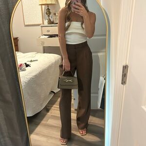 Aritzia Brown Trousers - Effortless Pants